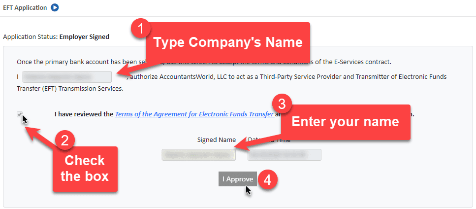 Authorize EFT